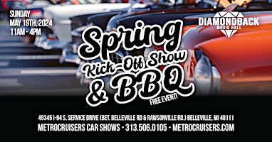 Primaire afbeelding van Spring Kick-Off Car Show & BBQ