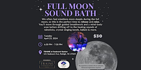 Full Moon Sound Bath at TRAINE