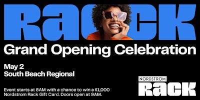 Primaire afbeelding van Nordstrom Rack Grand Opening at South Beach Regional