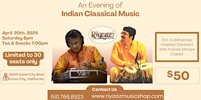An Evening of Indian Classical Music primary image