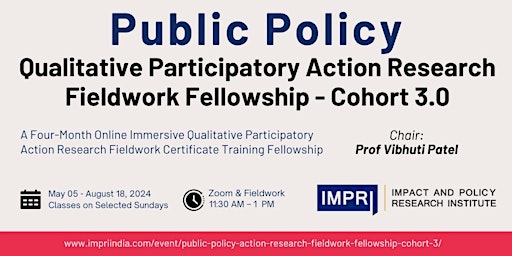 Imagen principal de Public Policy Qualitative Participatory Action Research Fieldwork