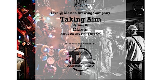 Taking Aim, Live at Marten Brewing Company primary image