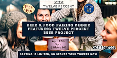 Imagem principal do evento BEER & FOOD PAIRING DINNER FEATURING TWELVE PERCENT BEER PROJECT