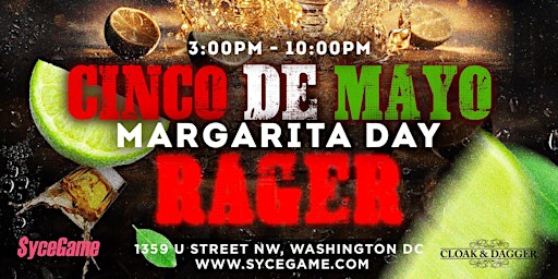Primaire afbeelding van Cinco De Mayo: Margarita Day Party! Washington DC