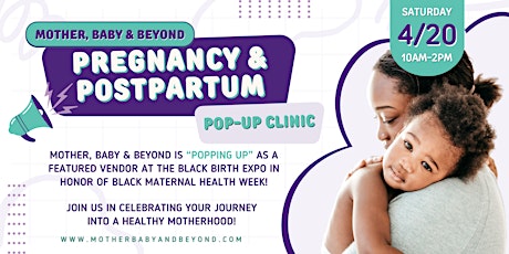 APRIL Pregnancy + Postpartum Pop-Up Clinic by MB&B