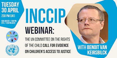 Imagem principal do evento INCCIP Webinar: UN Committee on the Rights of the Child