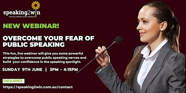 How to overcome public speaking nerves!