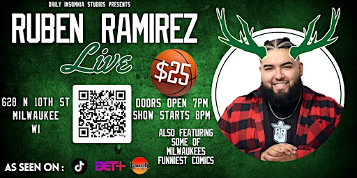 Primaire afbeelding van Daily Insomnia Studios Presents Ruben Ramirez Live!