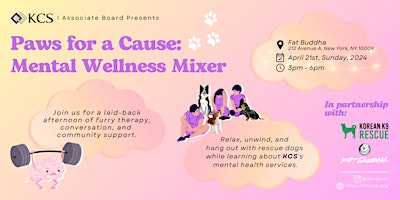 Primaire afbeelding van Paws for a Cause: Mental Wellness Mixer