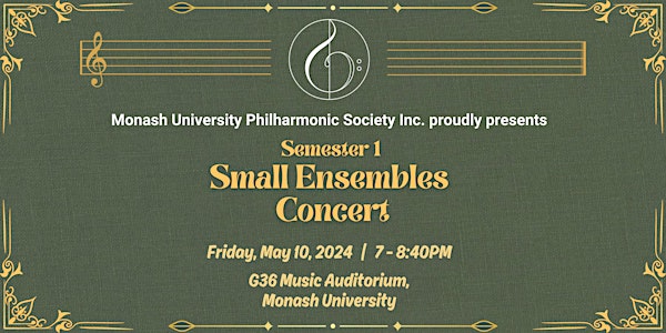 2024 MUPS Semester 1 Small Ensembles Concert