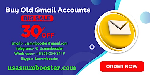 Imagem principal do evento SMM BOOSTER Buy Old Gmail Accounts