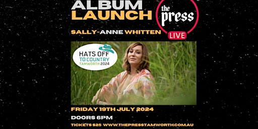 Imagem principal do evento Sally-Anne Whitten - New Album Launch