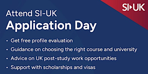 Attend SI-UK Application Day in Calicut on 20th May primary image