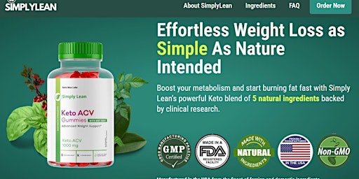 Imagem principal do evento Simply Lean Keto ACV Gummies: 2024 Update on Natural Weight Loss!