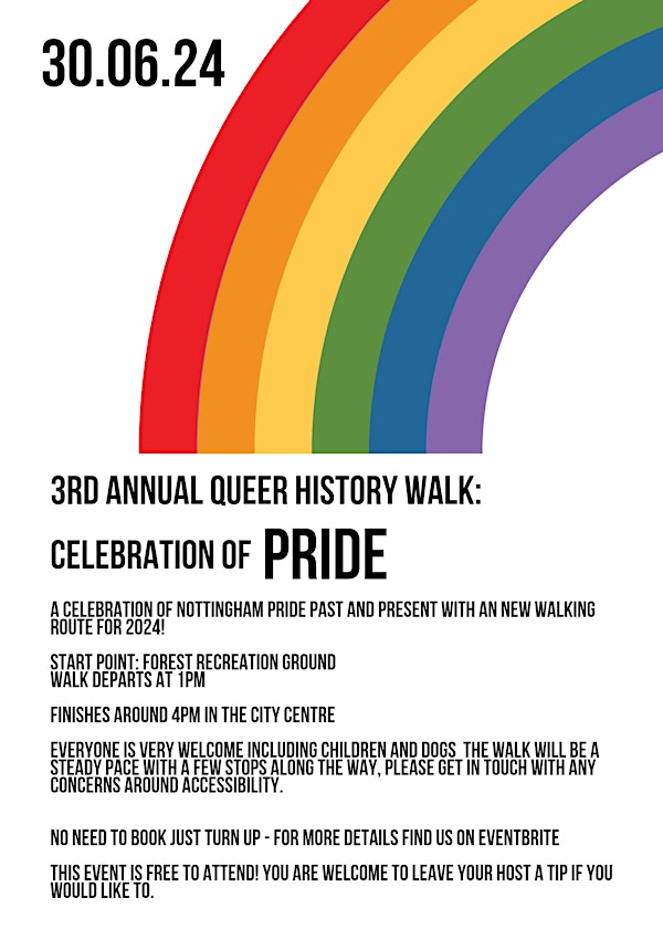 3rd Annual Queer History Walk - everyone welcome!