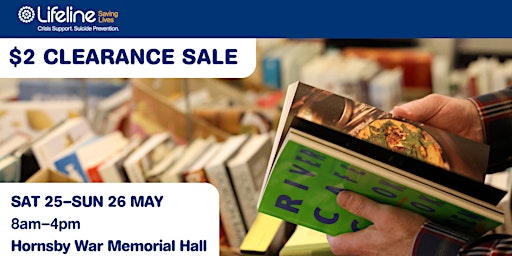 Imagen principal de Lifeline’s $2 Book Clearance Sale