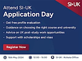 Attend SI-UK Application Day in Pune on 7th June primary image