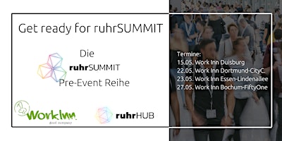 Hauptbild für Get ready for ruhrSUMMIT - Die Pre-Event Reihe - Part 1