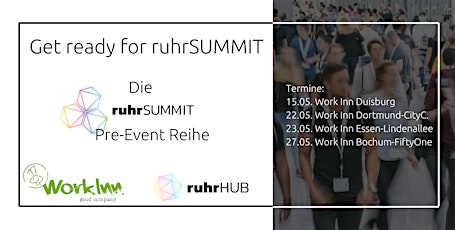Image principale de Get ready for ruhrSUMMIT - Die Pre-Event Reihe - Part 2