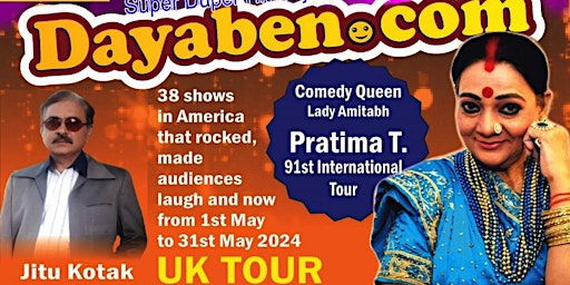 Primaire afbeelding van Dayaben.com live Gujarati Comedy Show inc. Dinner