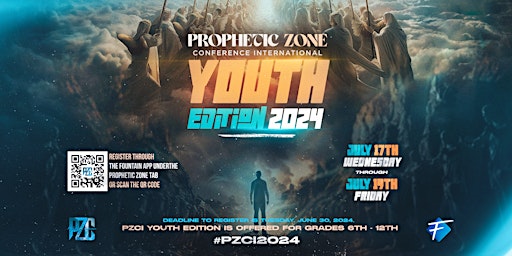 Immagine principale di Prophetic Zone Conference International 2024: Youth Edition Registration 