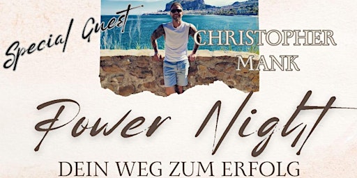 Imagem principal do evento POWER NIGHT mit Christopher Mank im DSC Wiesbaden, am 25.04.2024 um 19:00