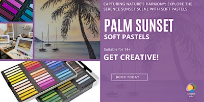 Imagen principal de Palm Sunset - Soft Pastel Workshop