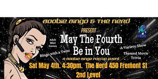 Imagem principal do evento Boobie Bingo Pop up :May The Fourth Be in You