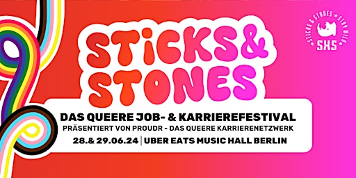 Imagem principal do evento STICKS & STONES Berlin '24 - Das LGBTIQ+ Job- & Karrierefestival