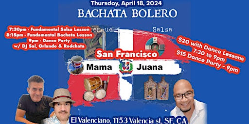 Hauptbild für Bachata Mamajuana Dance Party in San Francisco