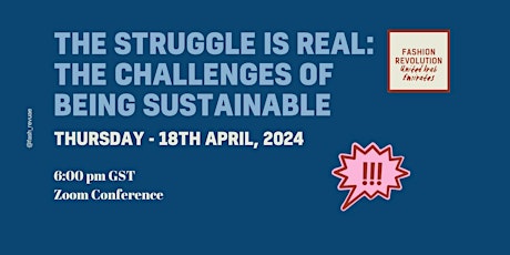 The Struggle is Real: The Challenges of Being Sustainable - Online Panel