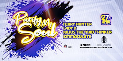 Imagem principal do evento A House Music Day Party w Terry Hunter, Lady D, Julius The Mad Thinker