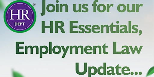 HR Essentials "Employment Law" update/workshop primary image