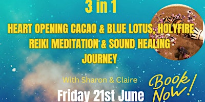 Imagem principal do evento Summer Solstice Mama Cacao-Holyfire Reiki meditation & Sound Journey