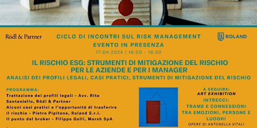 Il rischio ESG: strumenti di mitigazione del rischio per le aziende e per i manager primary image