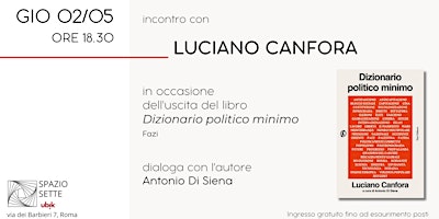 Hauptbild für Incontro con Luciano Canfora