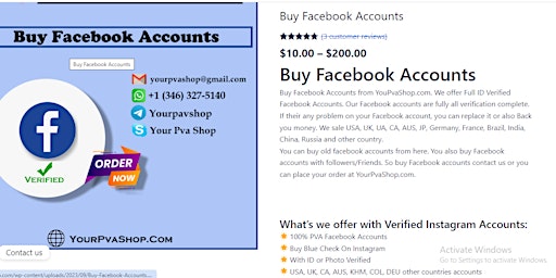 Buy Facebook Account primary image