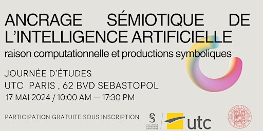 Imagem principal do evento Ancrage Sémioque de l'Intelligence Artificielle. Raison computationnelle  et productions symboliques