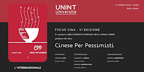 Copia di Focus Cina VI - Presentazione del libro “Cinese per pessimisti” primary image