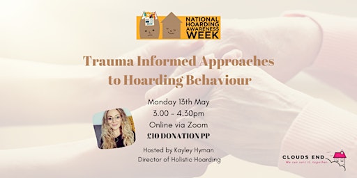 Imagem principal do evento Trauma Informed Approaches to Hoarding Behaviour