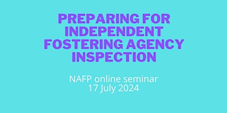 Preparing for independent fostering agency inspection
