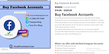 Buy Facebook Accounts Events