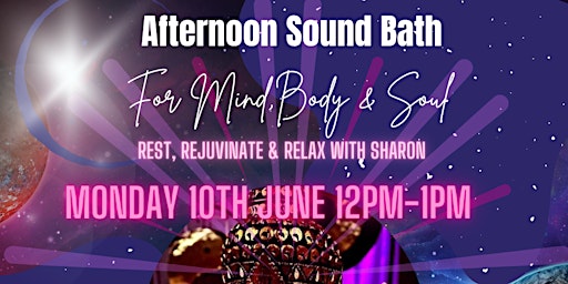 Imagem principal do evento Monday afternoon Sound Bath for Mind & Body