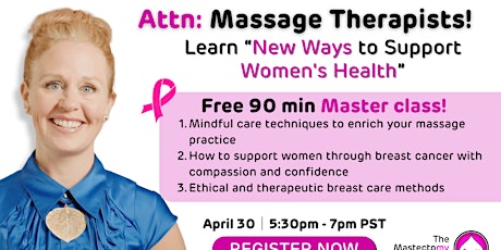 April 30 | New Ways to Support Women's Health Master class