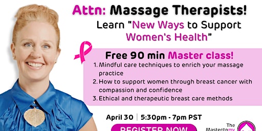 April 30 | New Ways to Support Women's Health Master class primary image