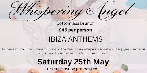 Bank Holiday Whispering Angel Bottomless Brunch primary image