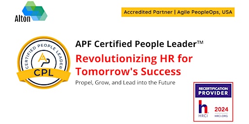 APF Certified People Leader™ (APF CPL™) | May 6-7, 2024 primary image