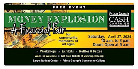 2024 Money Explosion - A Free Financial Fair (POSTPONED TO SEPTEMBER 28TH)