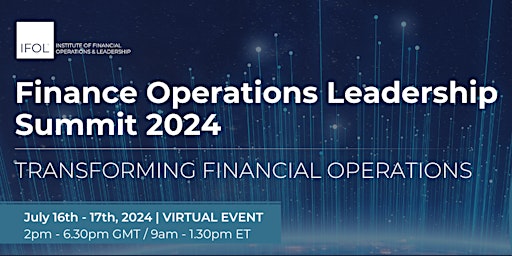 Image principale de Finance Operations Leadership Summit 2024
