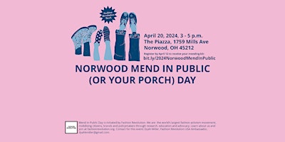 Primaire afbeelding van Norwood Mend in Public (or Your Porch) Day